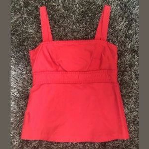 Lilly Pulitzer Red Silk Blend Tank Top sz 2
